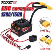 Rocket RC 130A/160A sem escova ESC à prova d'água para caminhão buggy carro controle remoto 1/7 1/8 comprar usado  Enviando para Brazil