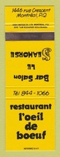 Matchbook cover restaurant d'occasion  Expédié en Belgium