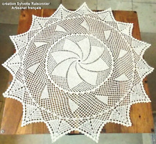 Napperon rond crochet d'occasion  Cosne-Cours-sur-Loire