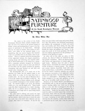 Usado, Móveis antigos de madeira acetinada com estampa antiga South Kensington MuseumPages 1907 comprar usado  Enviando para Brazil