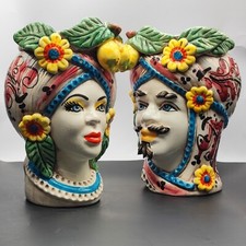 Testa moro ceramica usato  Augusta