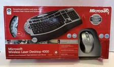 Teclado e mouse Microsoft Advanced ergonômico laser desktop 4000 novo aberto*, usado comprar usado  Enviando para Brazil