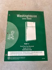 Vintage Westinghouse Frost Free Geladeira Montada na Parte Superior Manual de Serviço c. Década de 1960 comprar usado  Enviando para Brazil