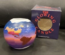 Vela redonda vintage The Glowing Candle Factory World Globe 4” feita nos EUA comprar usado  Enviando para Brazil