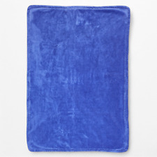 Carrinho de bebê Pottery Barn Kids cobertor azul sólido pelúcia macia veludo berço comprar usado  Enviando para Brazil