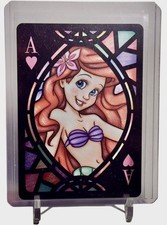 2022 Disney Ariel Pequena Sereia TENYO Vitral Cartão de Jogo #AH Coração de Ás comprar usado  Enviando para Brazil