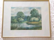 Dobbenteich aquarell riginal gebraucht kaufen  Neustadt am Rübenberge