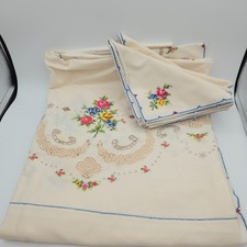 Vintage embroidered tablecloth for sale  Pilot Mountain