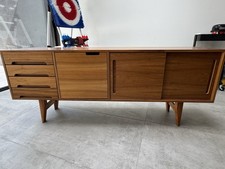 Walnut finish console for sale  PINNER
