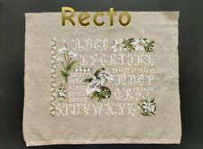 Broderie abécédaire fleurs d'occasion  Narbonne
