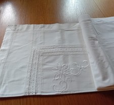 Vintage bettwäsche stickerei gebraucht kaufen  Lehnin