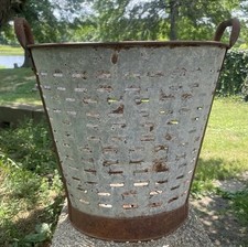 Vintage galvanized olive for sale  Vergennes