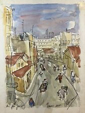 Aquarelle orientaliste maghreb d'occasion  Vannes