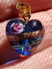 Pendentif coeur verre d'occasion  Moirans