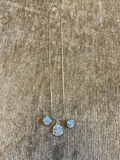 Blue rose necklace for sale  Upton