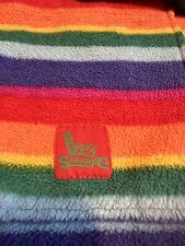 Rainbow striped fleece for sale  ROTHERHAM