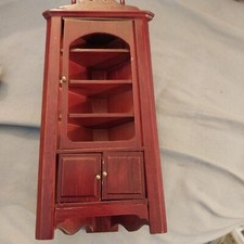 Usado, Casa de bonecas 8 polegadas de altura escala 1:12 cabiete de canto colonial com prateleiras comprar usado  Enviando para Brazil