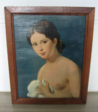 Ancien tableau portrait d'occasion  Neuville-aux-Bois
