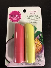 EOS Super Soft Shea Lip Balm - Leite de coco, abacaxi maracujá pacote com 2 (NOVO) comprar usado EOS Super Soft Shea Lip Balm - Leite de coco, abacaxi maracujá pacote com 2 (NOVO) comprar usado  Enviando para Brazil