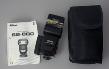 Flash Speedlight Nikon SB-800 SB800 com estojo de armazenamento e manual + peça AS-19 comprar usado  Enviando para Brazil