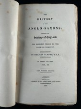 History of the Anglo-Saxons Sharon Turner 1823 vol III rebound English early comprar usado  Enviando para Brazil