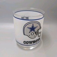Copo de vidro Dallas Cowboys NFL Mobil Lowball , usado comprar usado  Enviando para Brazil