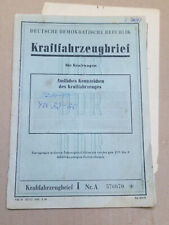 Ddr kfz brief gebraucht kaufen  Wernigerode