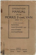 Morris series cwt for sale  MANSFIELD