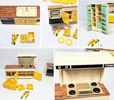 Máquina de lavar louça e acessórios miniatura para casa de bonecas Tomy fogão balcão geladeira  comprar usado  Enviando para Brazil