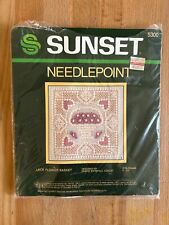 Vtg sunset needlepoint for sale  Dallas