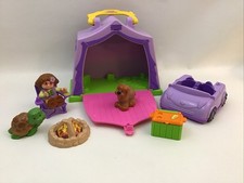 Fisher Price Little People acampamento aventura barraca carro refrigerador fogo 8 peças conjunto misto, usado comprar usado  Enviando para Brazil