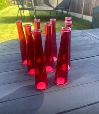 Red glass single for sale  SOLIHULL