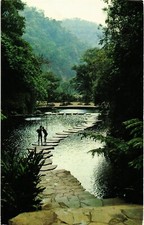 Cartão postal Dr Jim Stamps Balneario De Los Chorros Public Bathin Resort El Salvador comprar usado  Enviando para Brazil