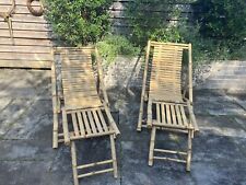 Pair bamboo deck for sale  SHEFFIELD