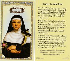 +Holy Card~"Prayer to Saint Rita" *Prayer on Back (#18} comprar usado +Holy Card~"Prayer to Saint Rita" *Prayer on Back (#18} comprar usado  Enviando para Brazil