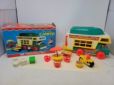 Acessórios vintage para barco campista Fisher Price Little People Family 1972 com caixa  comprar usado  Enviando para Brazil