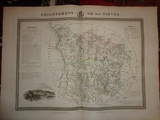 Grande carte département d'occasion  Clermont-Ferrand-