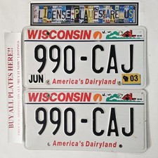 Wisconsin license plate for sale  North Stonington