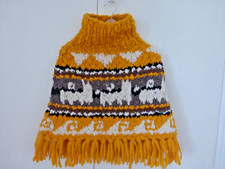 Chunky knit poncho for sale  LONDON
