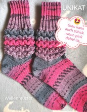 Handgestrickt wollsocken stric gebraucht kaufen  Langerwehe