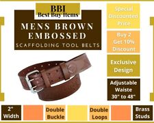 Mens brown embossed for sale  BIRMINGHAM