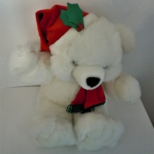 Usado, Urso de pelúcia de pelúcia Natal branco com cachecol e boné 25" coleção JCPenny em excelente estado usado comprar usado  Enviando para Brazil