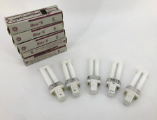 Lote de 5 novas lâmpadas fluorescentes compactas GE Biax S 5W comprar usado  Enviando para Brazil