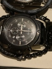 Bulova Curv quartzo diamante mostrador preto diamantes 10º de quilates. TODOS os links são comprar usado  Enviando para Brazil