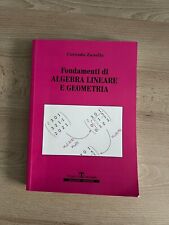 Fondamenti algebra lineare usato  Bari