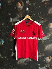 Camiseta Polo Ralph Lauren RL Ocean 2011 Challenge Grã-Bretanha Big Pony Tamanho M, usado comprar usado  Enviando para Brazil