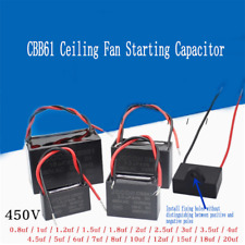 Capacitor de partida do motor CBB61 450V 2 fios 1/1.2/1.5/1.8/2/3/4/5/6/7/8/10/15/20uf comprar usado  Enviando para Brazil