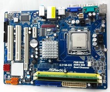 Usado, Placa-mãe Asrock Intel Core 2 Duo com I/O Shield G31M-GS R2.0 DDR2 comprar usado  Enviando para Brazil