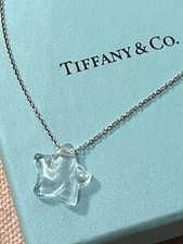 NOVO Pingente de Colar Estrela de Cristal de Rocha Tiffany & Co. Elsa Peretti 16" Prata 925 comprar usado  Enviando para Brazil