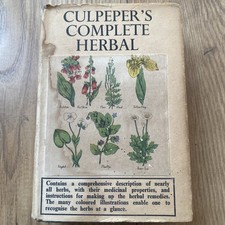 Culpeper complete herbal for sale  BIRMINGHAM